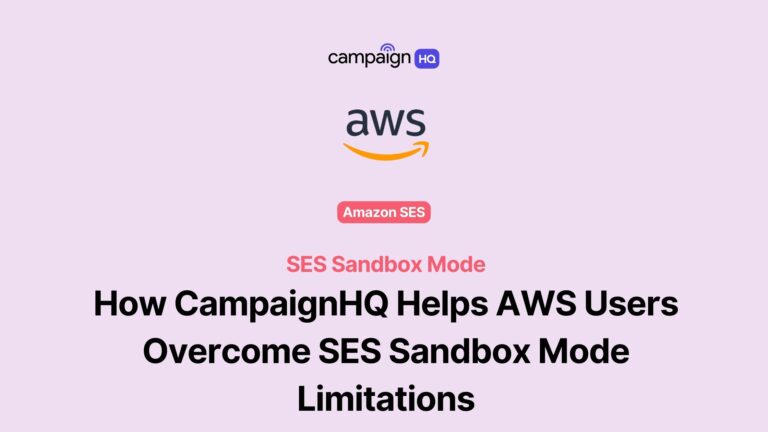 How CampaignHQ Helps AWS Users Overcome SES Sandbox Mode Limitations